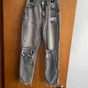 American Eagle jeans size 2 color gray